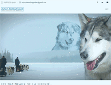 Tablet Screenshot of entrechienetloup.ca